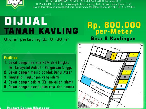 Di Jual Tanah Kavling