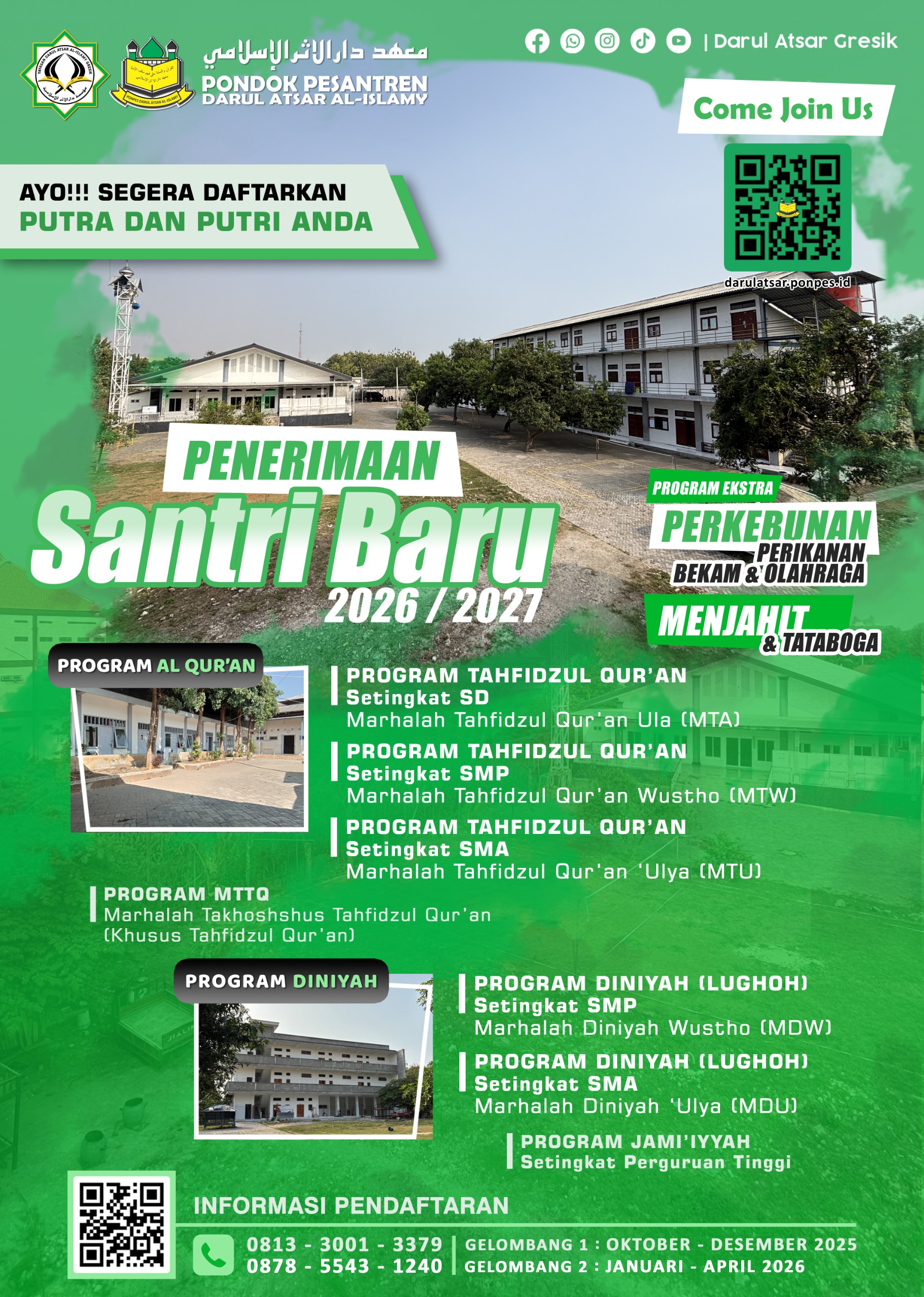 Penerimaan Santri Baru TA. 2026 - 2027